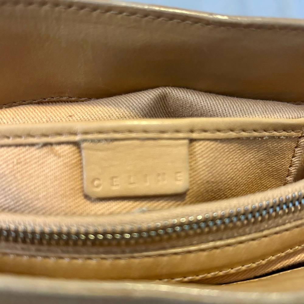 Vintage Celine Tan Leather Boogie bag - Picture 8 of 11